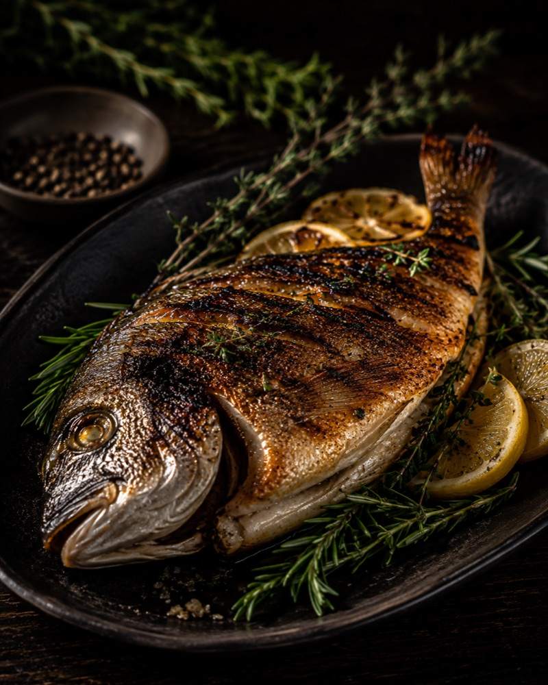 Gegrillte Dorade
